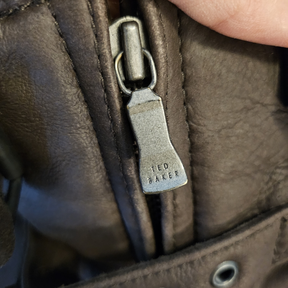 Ted Baker Dark Brown Shearling Jacket - image 4